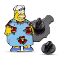 En gros de Logo Souviller Souvenir Simpsons Decoration Metal Pin Badge